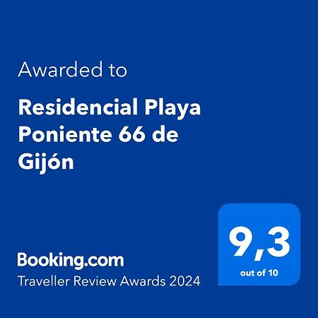 Residencial Playa Poniente 66 De Gijon Gijón Exterior foto